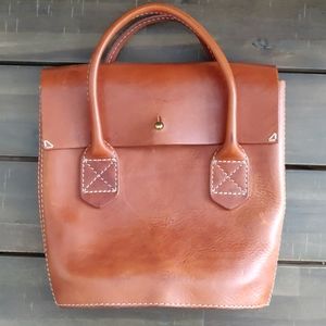 Madewell Vintage Leather Dover Bucket Bag